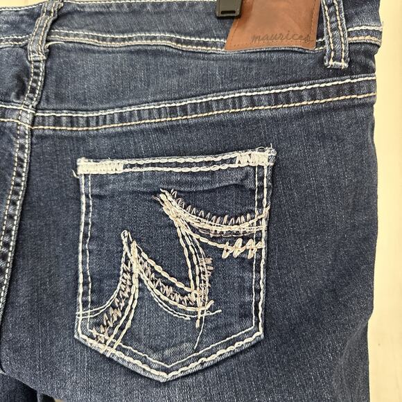 Women’s M Jeans By Maurices SZ 18 short Original Fit Boot Mid Rise Stretch - Picture 7 of 8